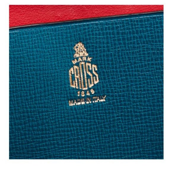 Spectacular, Iconic Mark Cross GRACE Box Bag Clutch, EUC, Blue with Dust Bag - Picture 12 of 15